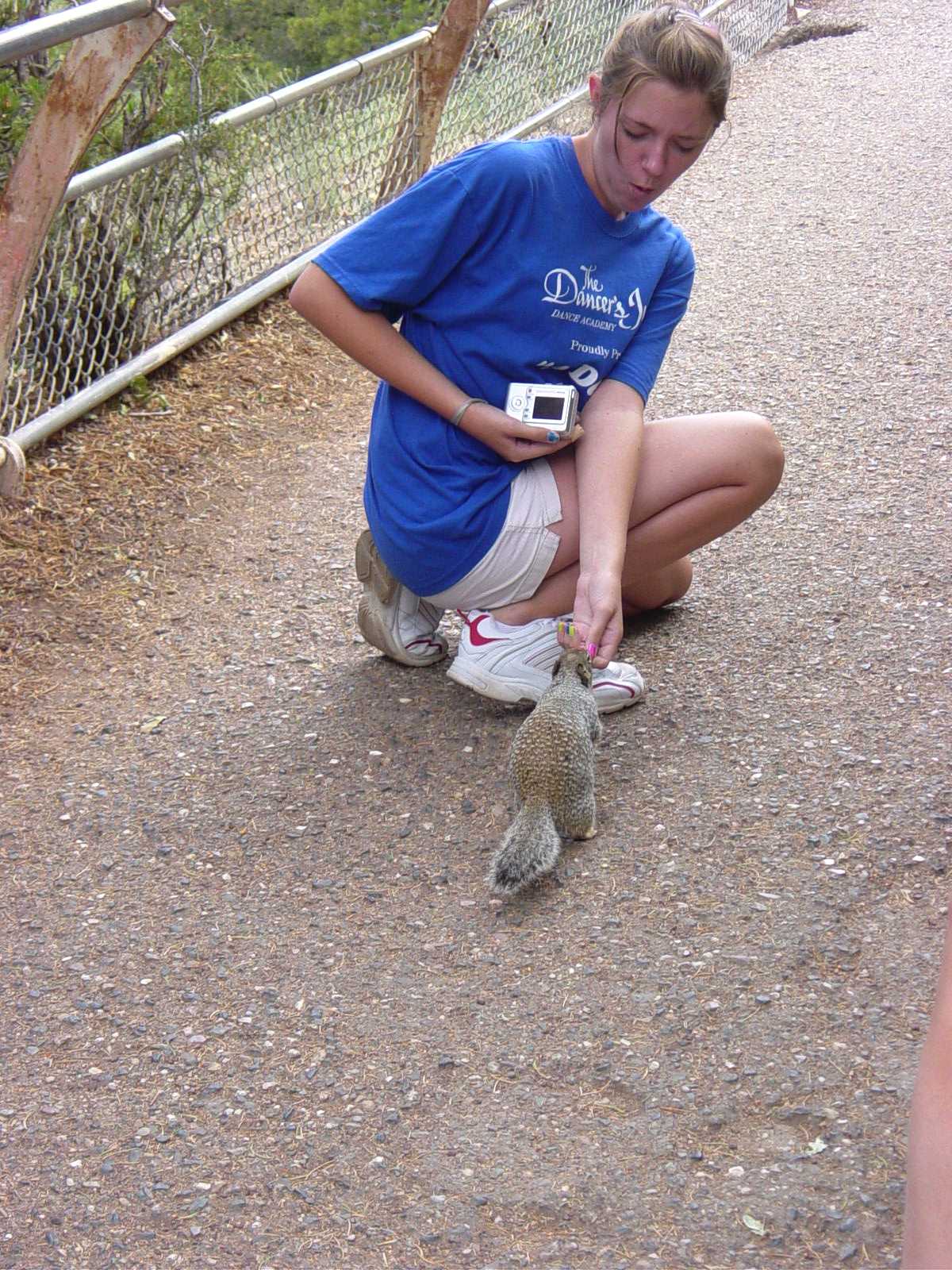 Erin with spotted squirrel
