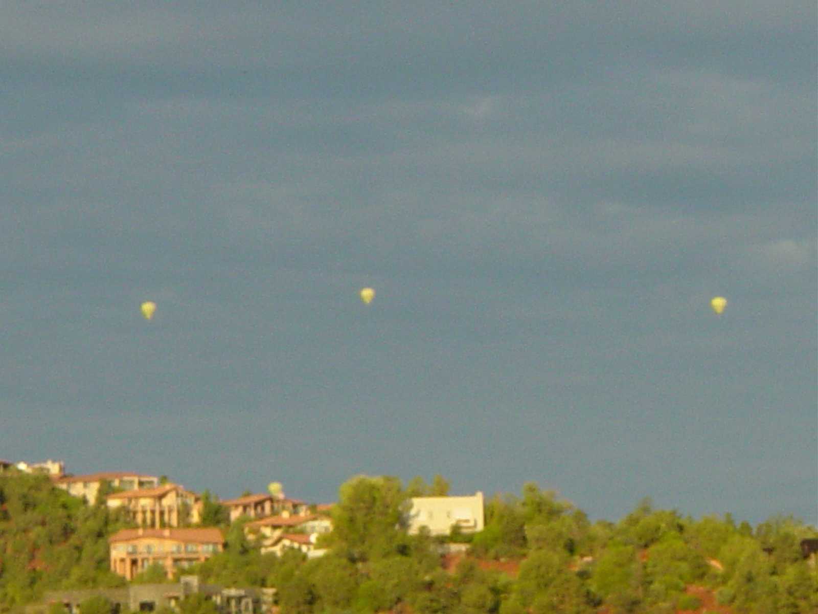 Early morning hot air balloons