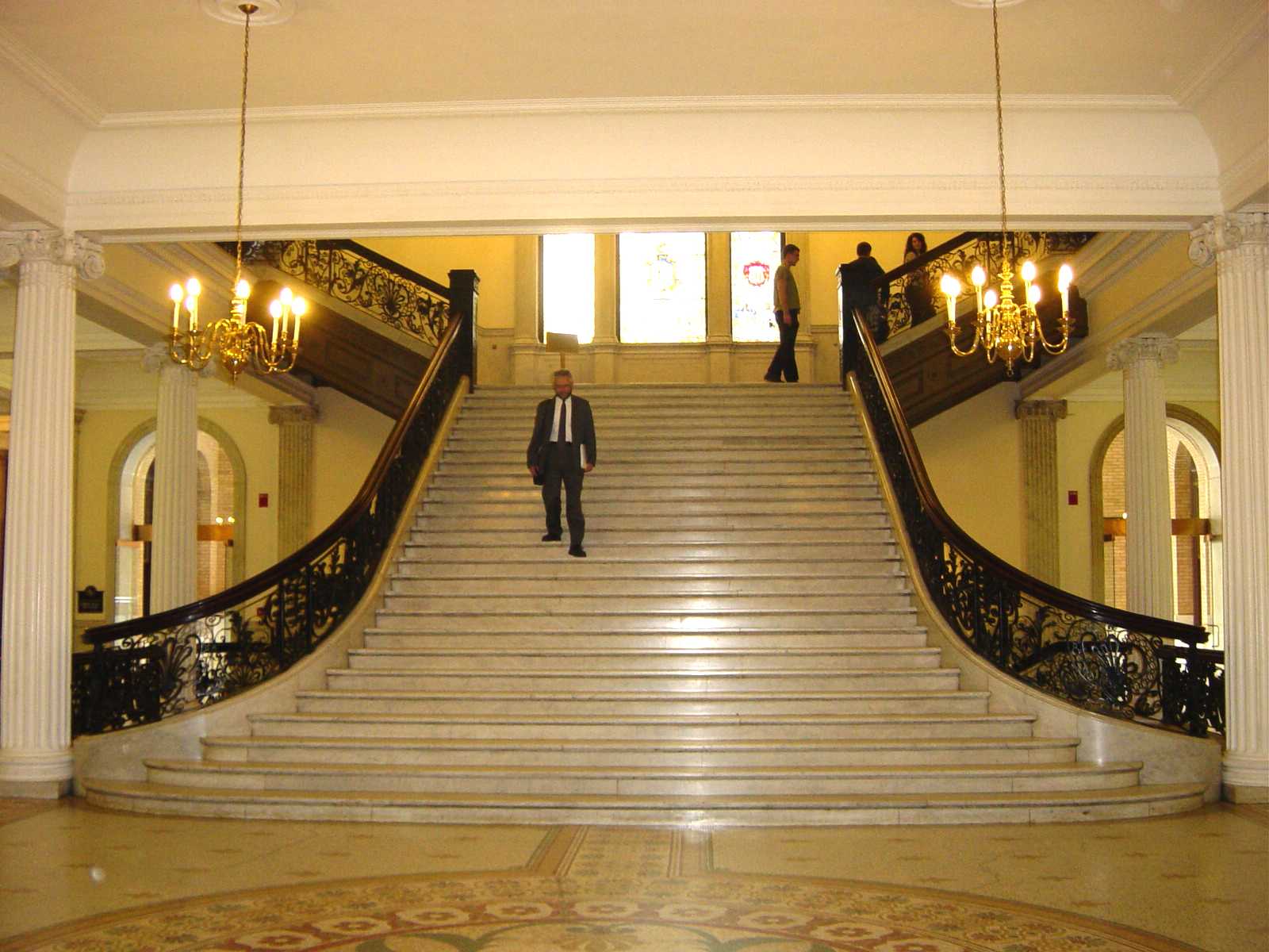 The marble staircase