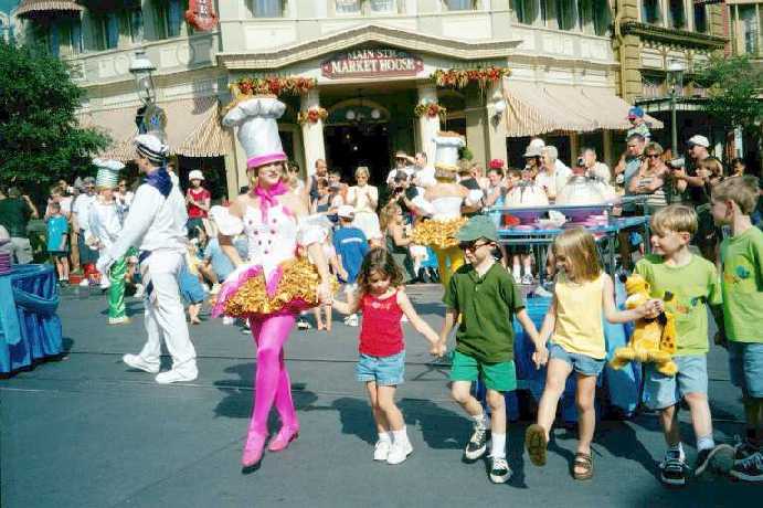 Geoffrey dancing in parade