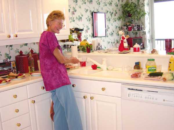Anne in her kitchen