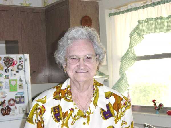 Aunt Dorotha in her kitchen