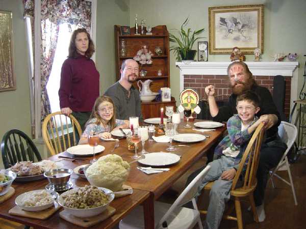 The Thanksgiving table