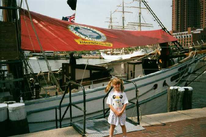 Erin by a Tall Ship